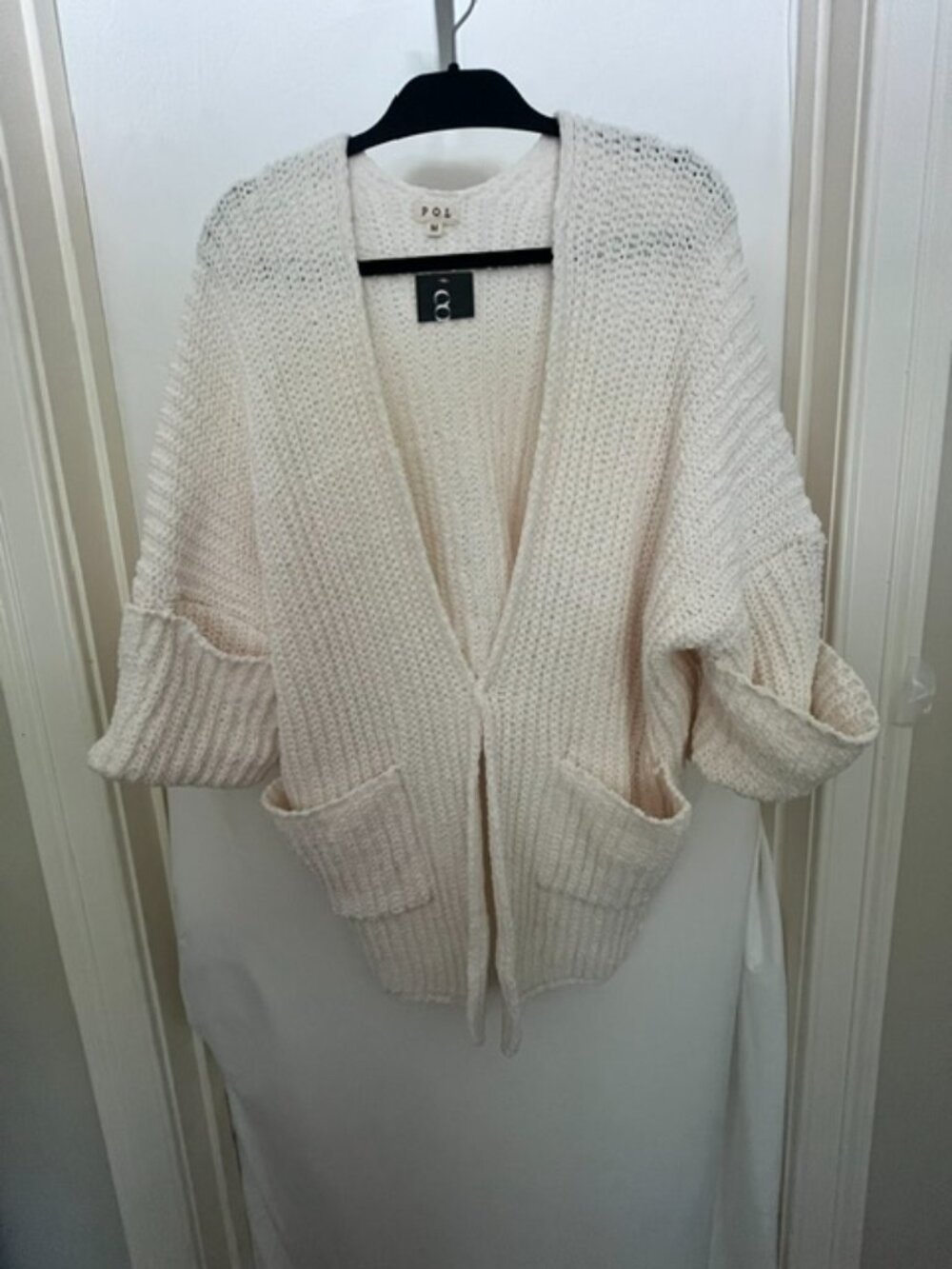 POL Boutique Chunky Knit High-Low Oversized Cardigan – Size M – NWOT